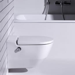 Laufen Cleanet Navia Dusch-WC Komplettanlage, mit WC-Sitz weiß, mit Clean Coat