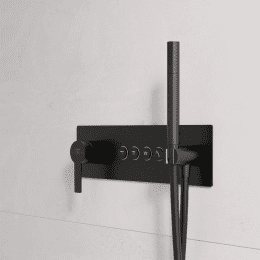 Steinberg 390 Unterputzarmatur für 4 Verbraucher, mit Körper, schwarz