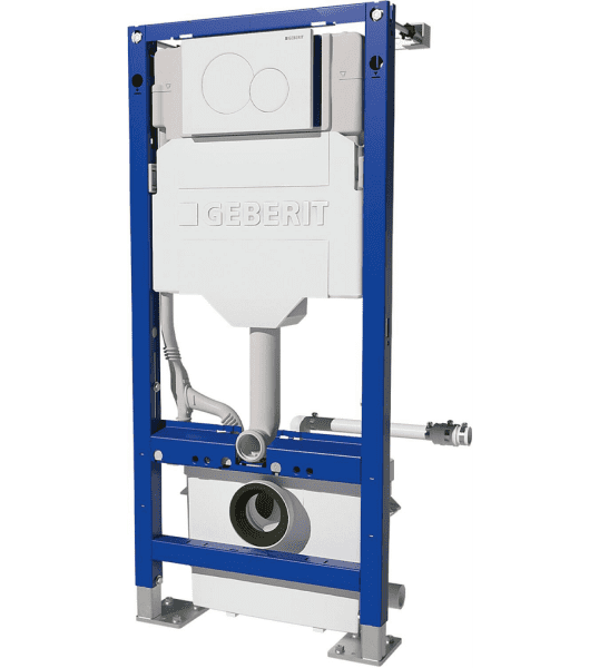 Sanibroy Saniwall Pro UP Glas WC-Vorwandelement mit Hebeanlage – Geberit Duofix, weiß