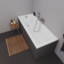 Duravit No.1 Rechteck-Badewanne, Einbau 1700x750 mm weiß
