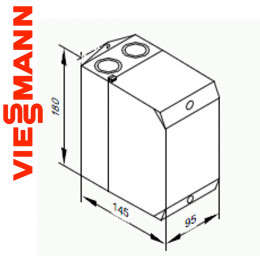Viessmann Hilfsschütz DIL R4004 im Gehäuse 4 Schließer 4 Öffner