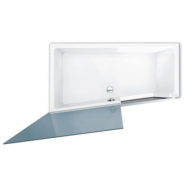 repaBAD Easy-in Duschbadewanne 180 x 100/75 x 46 cm
