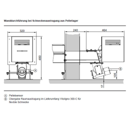 Viessmann Raumentnahme flexible Zuführschnecke 4m Tiefe 6,4m