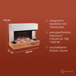 Glow Fire Curie Elektrokamin E-Motion 3D