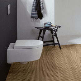Villeroy & Boch Avento Wand-WC mit DirectFlush mit WC-Sitz, weiß