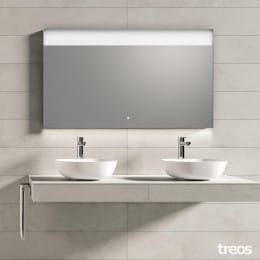 Treos 630 Spiegel mit LED-Beleuchtung 125 x 70 cm