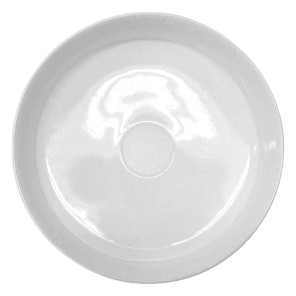 Riho Porto Bowl Aufsatzwaschtisch, keramik, r 35,2 x35,2x11,2 cm, hochglanz weiß