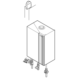 Weishaupt Paket WTC-GW 25-B H-0, Aufputz Gas-Brennwertgerät