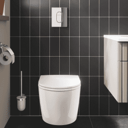 Grohe Bau Ceramic -Wand-WC mit SoftClose-Sitz, Rimless, alpinweiß
