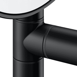 Keuco PLAN Kosmetikspiegel, Vergrößerung 1-fach, 5-fach schwarz matt