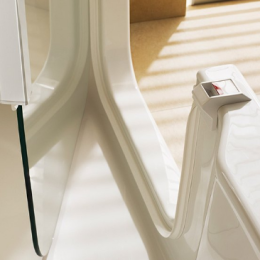 Artweger Twinline Pure Badewanne mitTür, links 1700x750x430mm weiß