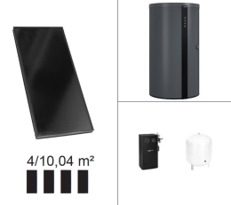 Viessmann Paket Vitosol 200-FM, 4x SV2F, HU Vitocell 340-M 750l SVKC vitographite