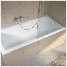 Riho Lusso Plus Rechteck-Badewanne 170x80 cm, Einbau weiß