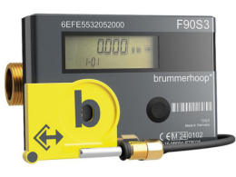 Brummerhoop Kompakt-Wärmezähler F90S Solar, Qp 0,6 m³, DN15, 110 mm