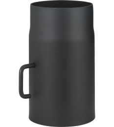 MÖCK lackiertes Rauchrohr DN150, mit Drosselklappe, Länge = 250mm, gussgrau