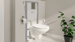 Grohe Solido Wand-WC Set, SoftClose, Betätigungsplatte Even, Chrom Grohe Solido Wand-WC Set, SoftClose, Betätigungsplatte Even, Chrom
