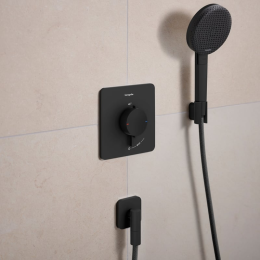 Hansgrohe Ecostat Comfort Q Unterputz-Thermostatarmatur, schwarz matt