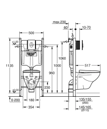 Grohe Solido Compact Set 4 in 1 Wand-WC Set
