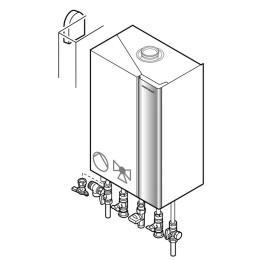 Weishaupt Paket WTC-GW 32-B W, Aufputz Gas-Brennwertgerät