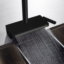 Hansgrohe Aquno Select M81 Küchenarmatur, ausziehbar, schwenkbar schwarz matt