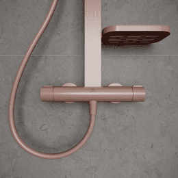 Ideal Standard Alu+ Duschsystem, Thermostat Durchmesser 26 cm, rosegold matt