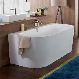 Villeroy & Boch Oberon 2.0 Vorwand-Badewanne, mit Schürze 180 x 80 cm stone white