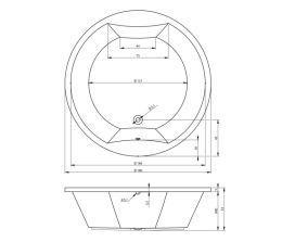 Riho Colorado 180 cm, weiß Kein System