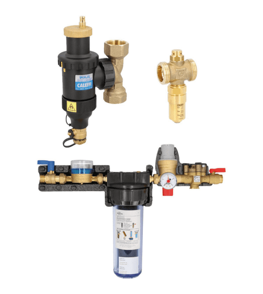 Caleffi Schlammabscheider DiscalDirtmag DN3 2 (1 1/4") + Füllkombination NaFüKom Plus DN 15 (1/2")