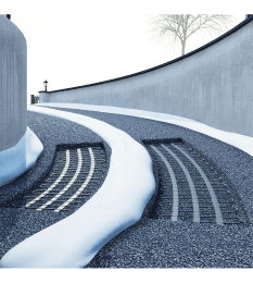 evenes Eis/Schneeschmelz-Heizmatte für Freiflächen in Beton/Sandeinbau 2400W/16x0,5m=8m²/230V
