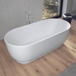 Duravit Luv freistehende Badewanne, oval 1800x850 mm weiß matt