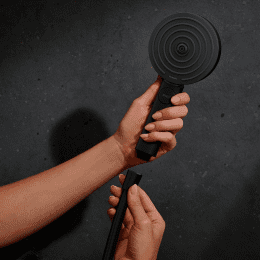 Hansgrohe Pulsify Select S Brauseset mit Thermostat, 3 Strahlarten, EcoSmart, mattschwarz