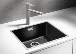 Blanco Subline 500 Silgranitspüle 54x44 cm SteelFrame Schwarz