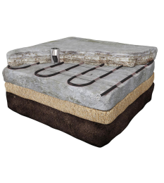 evenes Eis/Schneeschmelz-Heizmatte für Freiflächen in Beton/Sandeinbau 2400W/16x0,5m=8m²/230V