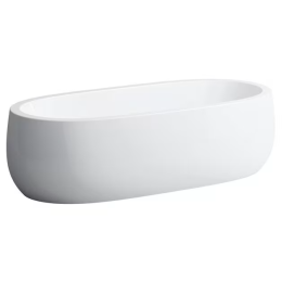 Laufen Il Bagno Alessi One Freistehende Badewanne 183x87 cm, weiß matt
