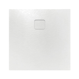RIHO Basel Slate Rechteck-Duschwanne, superflach mit rutschhemmender Oberfläche, weiß matt